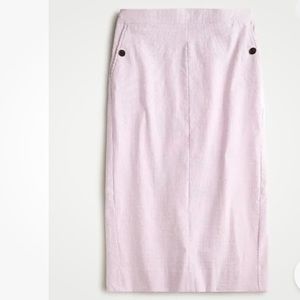 J Crew Pencil Skirt In Seersucker